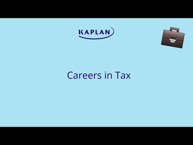 Why Choose a Career in Tax?