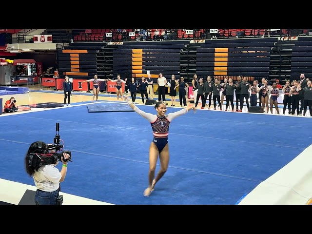 Floor routine - Ava Banks Illinois vs Alabama 