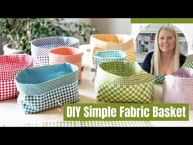 DIY Simple Fabric Basket