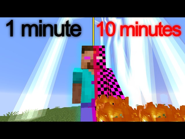 Minecraft, but lightning strikes and doubles every minute...