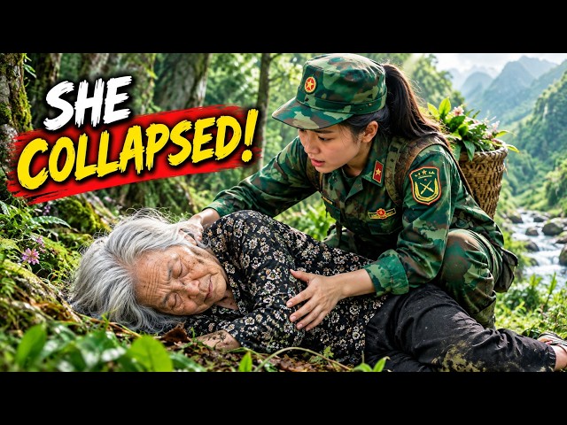 Elderly Woman Unexpectedly Collapses by the Roadside – Female Veteran Rushes to Help