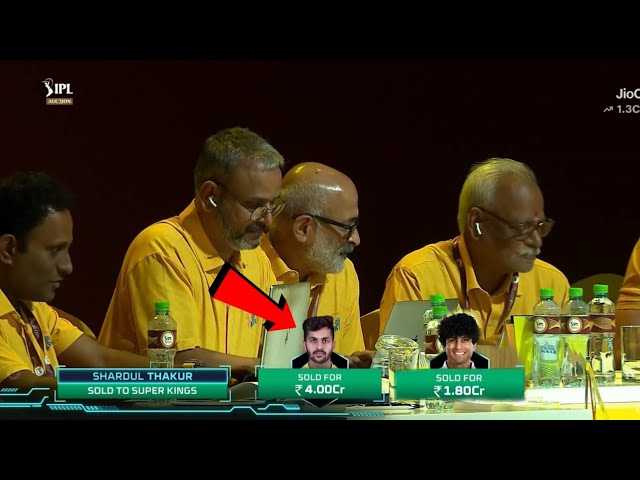 Rachin Ravindra & Shardul Thakur Sold To Csk 🔥 IPL 2024 Auction Live