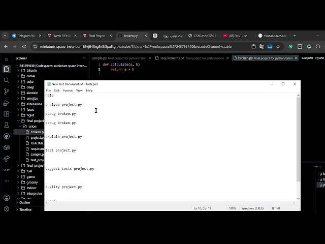 ORION AI Code Mentor — CS50P Final Project