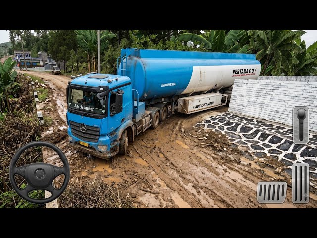 🔥 Mercedes Tanker కి ఇదే Biggest Mud Road Map Challenge! 💀 | BUSSID