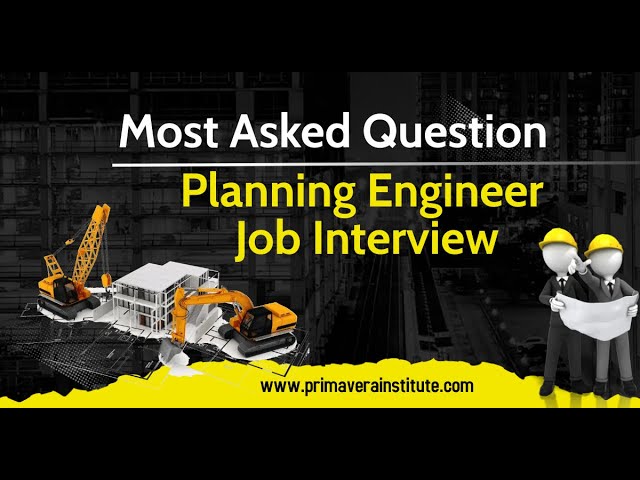 Planning Engineers Job Interview Session #PlanningEngineer #engrwaqas