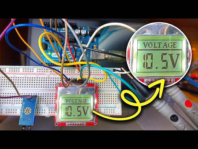 Arduino Volt Meter Using Nokia5110 Display