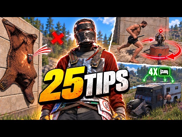 25 Tips I WISH I Knew SOONER in Rust | Hidden Tricks