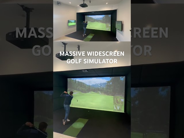 4k Widescreen Golf Simulator