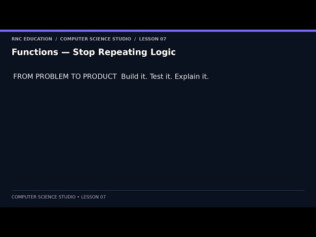 Python Functions for Beginners — Stop Repeating Your Code | 04/41