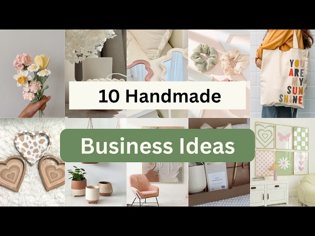 10 Handmade Business Ideas that will change your life in 2026 #smallbusiness Easy to start from Home