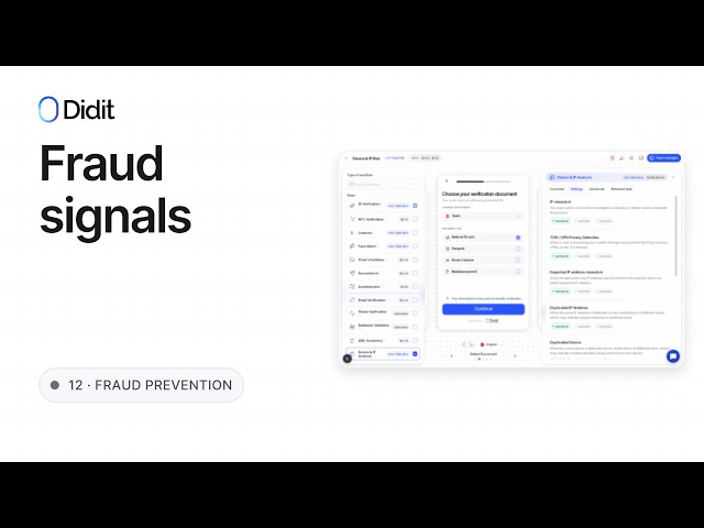 Fraud Signals in KYC: VPN, Device Fingerprint & IP Location Checks
