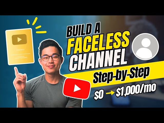 How to Start a Faceless YouTube Channel [FREE COURSE]
