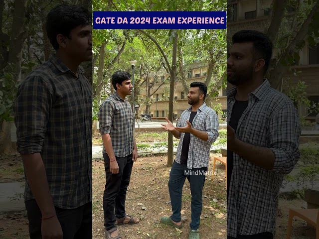GATE DA 2024 EXAM EXPERIENCE #GATE #GATE2024 #gateda #exam