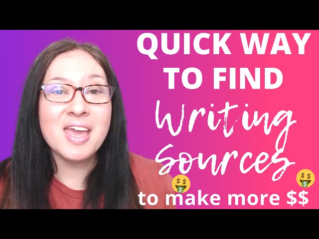 FREELANCE WRITING TIP: quick way to find credible sources to make more money as a freelance writer