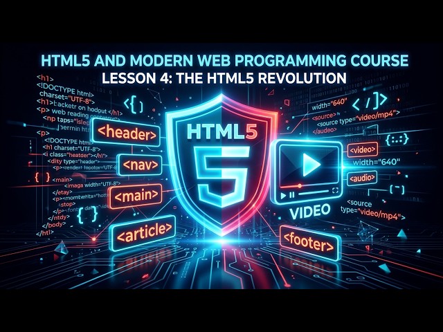 HTML Darslari #4 | HTML5: Nima O'zgardi va Nega Bu Inqilob Bo'ldi?