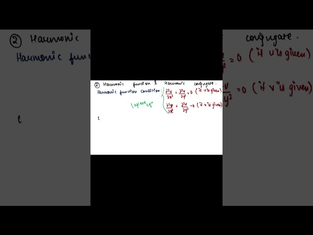 harmonic conjugate part 2|applied mathematics 2|complex analysis #education #exampreparation #btech