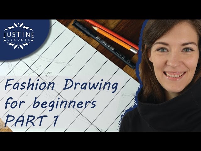 How to draw  | TUTORIAL | Fashion drawing for beginners #1 | Justine Leconte