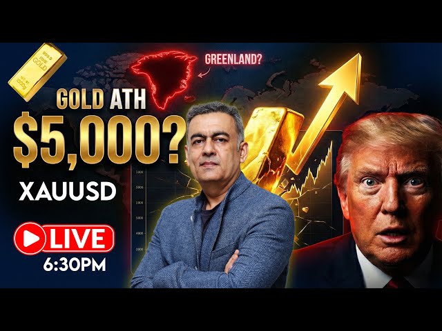 🔴 XAUUSD LIVE: Gold at ALL‑TIME HIGH – Road to $5,000? Technical Analysis & Trade Setups