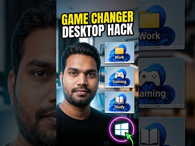 How to Create Multiple Desktops in PC 🖥️🔥 | Windows 10/11 #shorts  #computereducation
