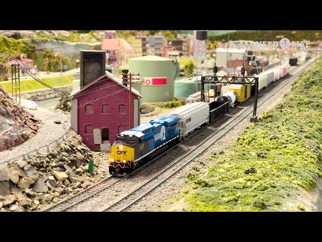 Large Model Railroad Layout in HO scale