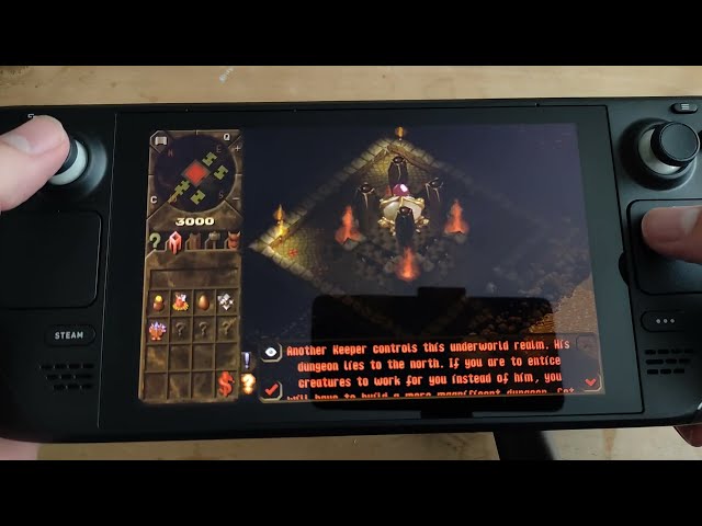 Steam Deck Gameplay - Dungeon Keeper - GoG - KeeperFX mod