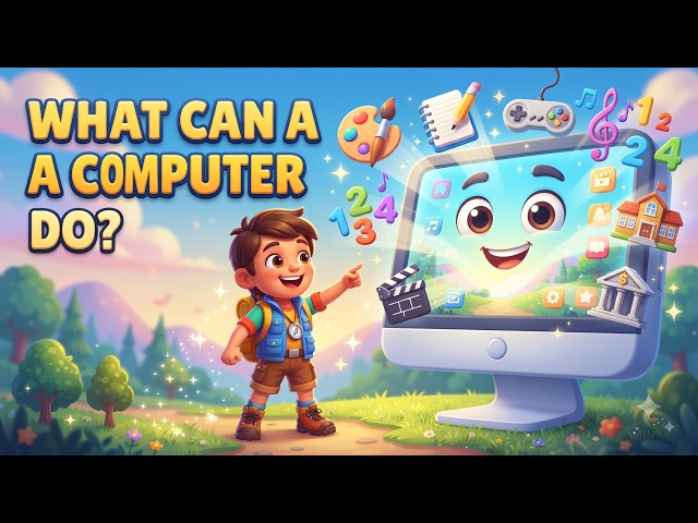 Uses of Computers for Kids 💻 | Computer Basics for Class 1 | Curious Island