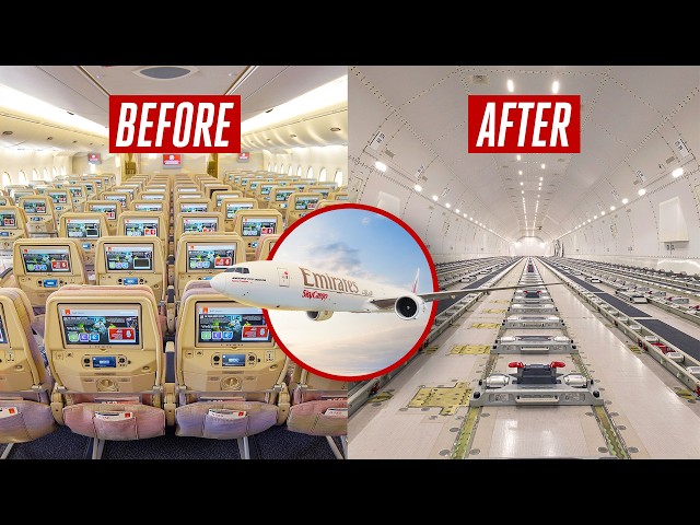 Transforming a Passenger Aircraft into a Cargo Freighter | Emirates