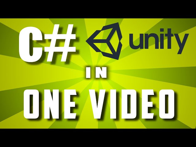 Learn C# In One Video: Unity C# Scripting Tutorial For Beginners ( 2025 Fully Working )