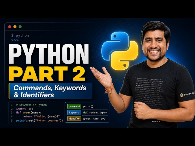 Python for Testers | Keywords, Identifiers & Naming Rules | Part 2