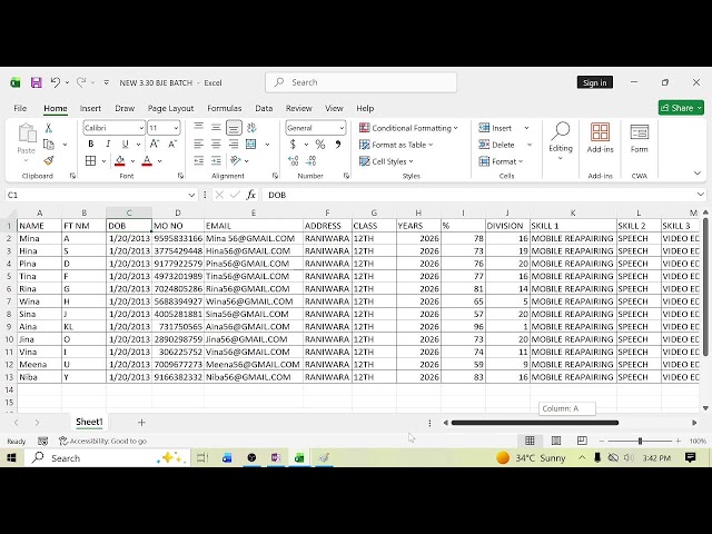 Mail Merge Wizard In Microsoft word ll Basic Computer course Microsoft word