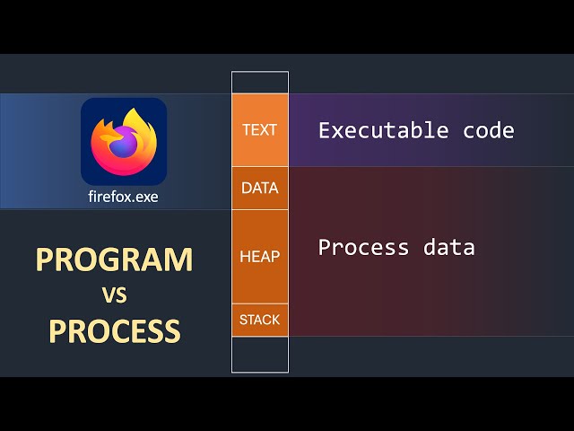 A PROGRAM is not a PROCESS.