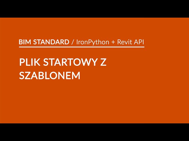 BIM STANDARD [IronPython + Revit API]