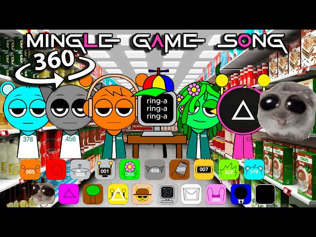 Incredibox Sprunki - Mingle Game Song - Supermarket in 360° Video | VR / 8K  (MOD/COVER)