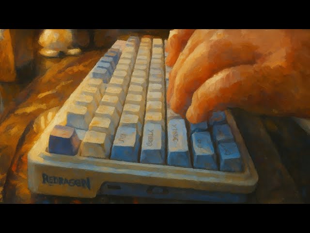 Unboxing Keyboard REDRAGON GLORIA PRO SOUND TESTING  ASCII Animation Coding #asmr #asmrsounds