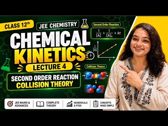 Chemical Kinetics | Second Order Reaction & Collision Theory | Class 12 Chemistry | Lecture 4 | JEE