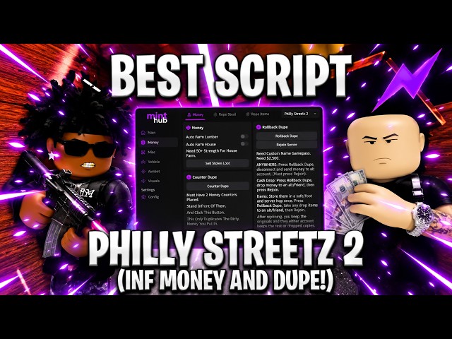 BEST PHILLY STREETZ 2 SCRIPT ⚡INF MONEY, + HITBOX + SILENT AIM & MORE