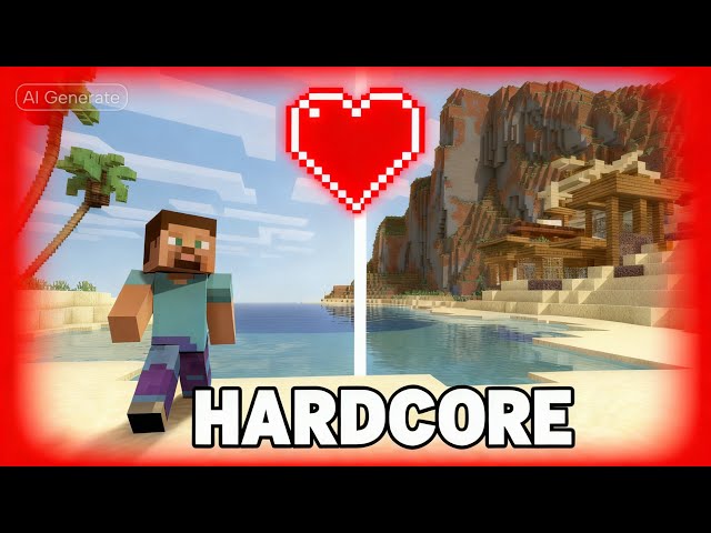 How to build the safest Hardcore Minecraft Base!!