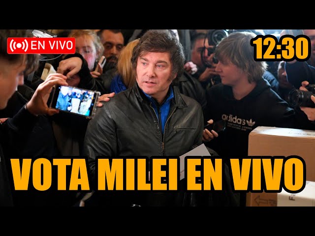 MILEI EN VIVO VOTA A HORAS DE SER PRESIDENTE | ELECCIONES PRESIDENCIALES 2023 | BREAK POINT