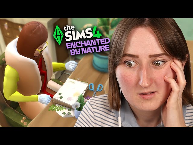 trying to get rich from the FLOWER PRESS in the sims