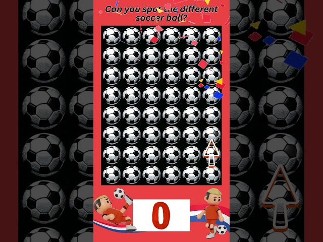 Can you spot the unique soccer ball? #shorts #quiz #football