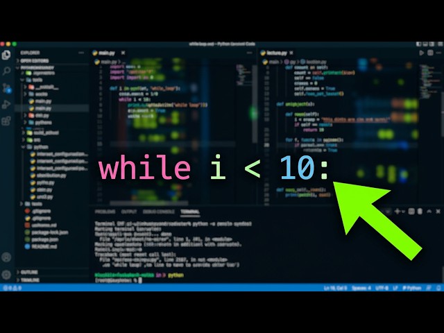 Python While Loop Explained with Examples | Python for Engineers | Lec 22