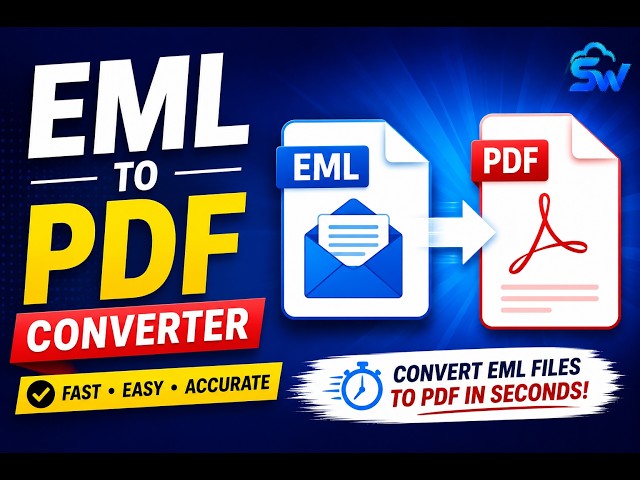 How to Convert EML to PDF Without Outlook | Best EML to PDF Converter | Shefware