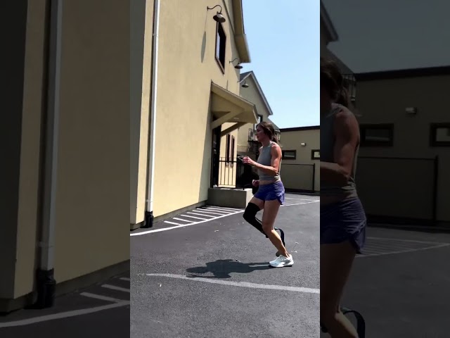 What its like running with  prosthetic running blade