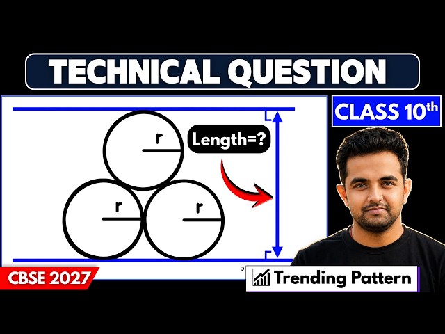🚀Class 10 Maths🎯3 Circles Between Parallel Lines | CBSE 2027 Technical Question | Trigonometry