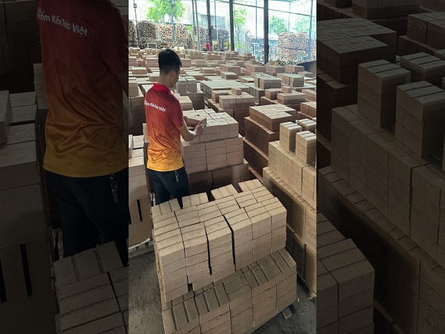 Process of making CLAY BRICKS. The brick-kiln in VIETNAM has hand-made bricks for 50 years.