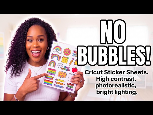 How to Make Sticker Sheets with Your Cricut (No Bubbles!)