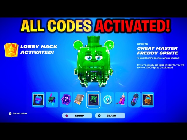 *ALL NEW* LOBBY HACK CODES JUST RELEASED! Fortnite Cheats Code in Admin Panel Update Today
