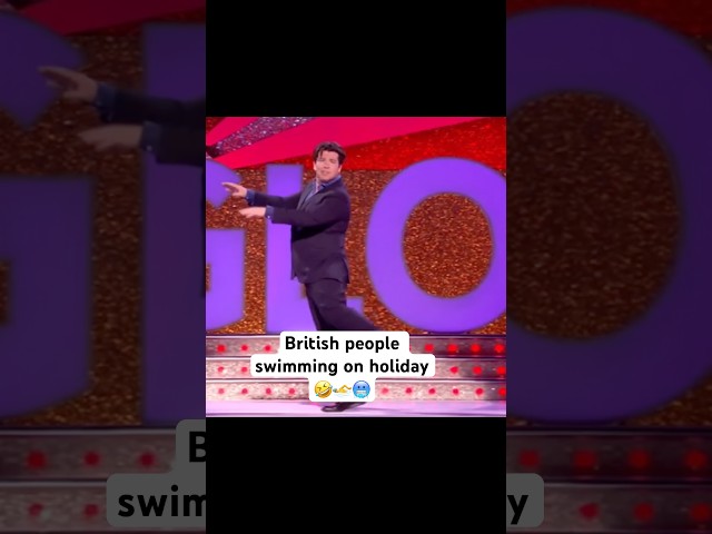 British people swimming on holiday 🤣🏊‍♂️🥶 #michaelmcintyre #standupcomedy