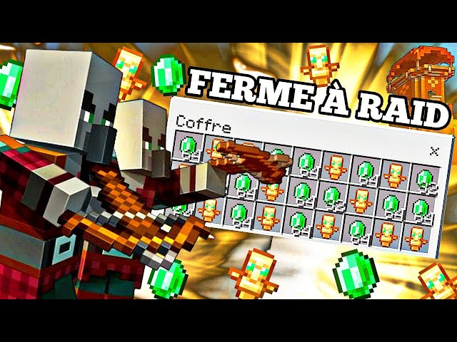 Raid Farm on Minecraft Bedrock 1.21 - Bedrock Raid Farm Tutorial (French) PS4/Xbox/Switch/McPe