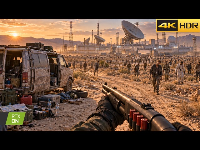 Outbreak at the Desert Base (5090) Realistic ULTRA Graphics (4K 60FPS HDR) WWZ